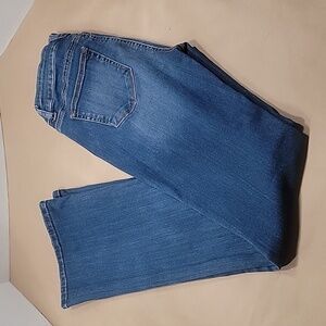 Enjean, Size 5 Medium-Dark Wash Boot Cut Jeans.  Excellent Used Condition